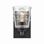 Elk Home 4.5-Inch Wide Pulsate Vanity Light, Transitional, Matte Black