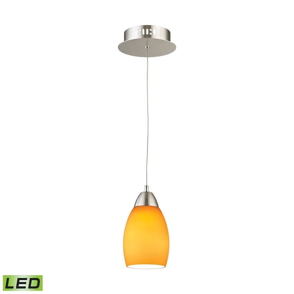 Elk Home 4-Inch Wide Buro Mini Pendant, Transitional, Satin Nickel