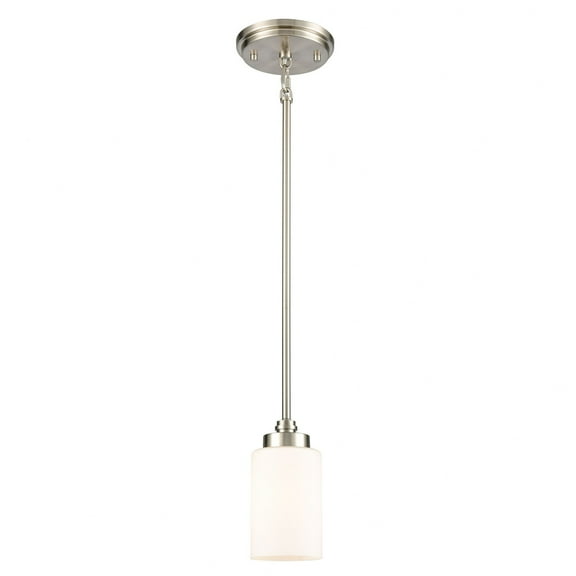 Elk Home 4-Inch Wide Dawson Mini Pendant, Transitional, Satin Nickel