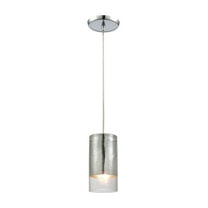 ELK Home Tallula Eclectic 1-Light Incandescent Pendant, Polished Chrome, Standard, Indoor