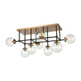 thumbnail image 1 of Elk Home 42-Inch Wide Boudreaux Semi Flush Mount, Matte Black, 1 of 5