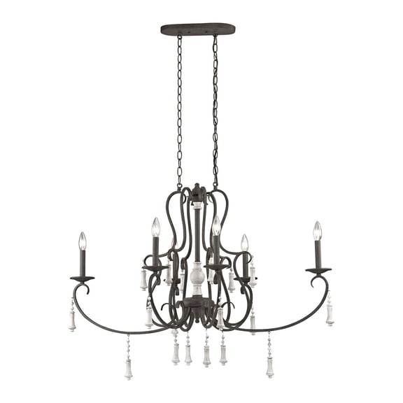 Elk Home 42-Inch Wide Porto Cristo Chandelier, Traditional, Brown