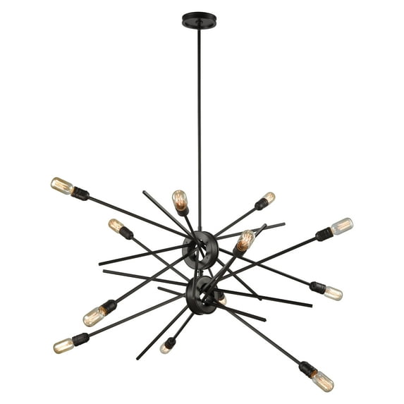 Elk Home 42-Inch Wide Xenia Chandelier, Modern, Oil Rubbed Bronze