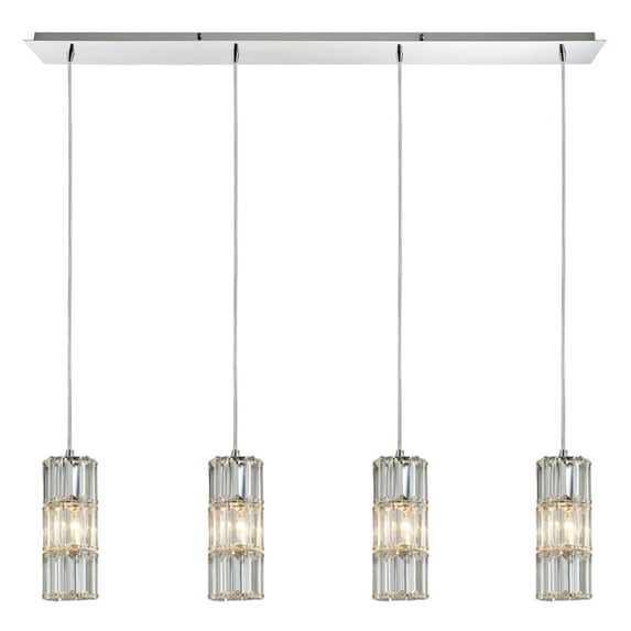 Elk Home 47-Inch Wide Cynthia Pendant, Contemporary, Polished Chrome