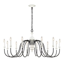 Elk Home 48-Inch Wide Val De Loire Chandelier, Traditional-White Coral