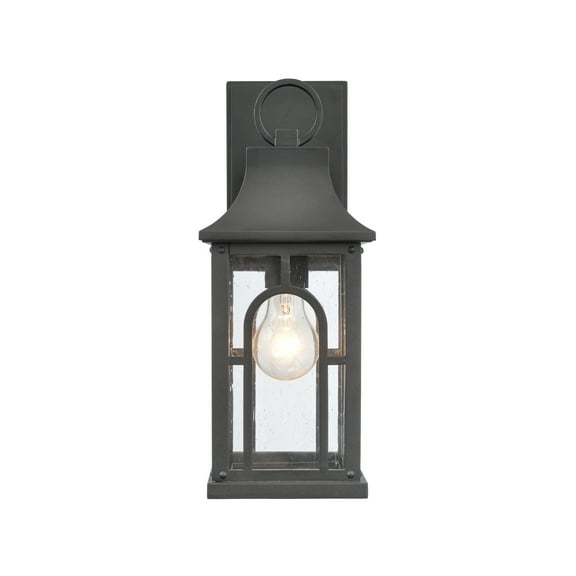 Elk Home 5.75-Inch Wide Outdoor Triumph Wall Sconce, Textured Black