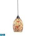 thumbnail image 1 of Elk Home 5-Inch Wide Avalon Mini Pendant, Transitional, Satin Nickel, 1 of 5