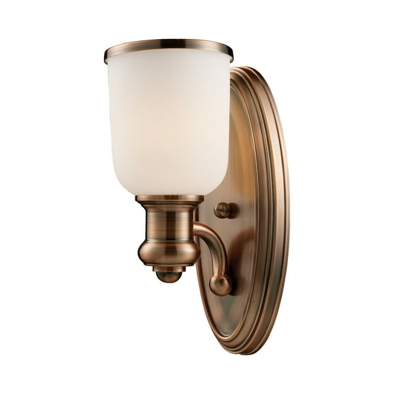 Elk Home 5-Inch Wide Brooksdale Sconce, Transitional, Antique Copper