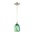 thumbnail image 1 of Elk Home 5-Inch Wide Caress Pendant, Contemporary, Satin Nickel, 1 of 3