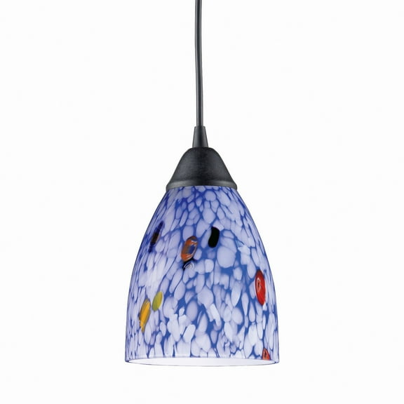 Elk Home 5-Inch Wide Classico Pendant, Transitional, Dark Rust