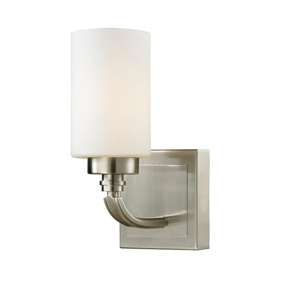 Elk Home 5-Inch Wide Dawson Vanity Light, Transitional, Brushed Nickel
