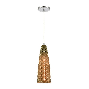 Elk Home 5-Inch Wide Glitzy Pendant, Contemporary, Polished Chrome