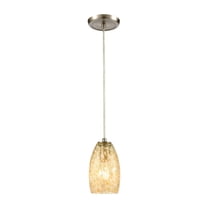 Elk Home 5-Inch Wide Golden Pasture Pendant, Modern, Satin Nickel