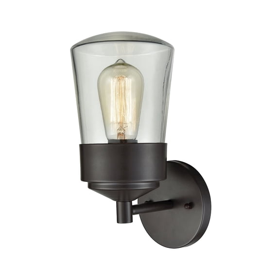 Elk Home Mullen Gate 11-inch High 1-Light Outdoor Wall Sconce in Oil Rubbed Bronze