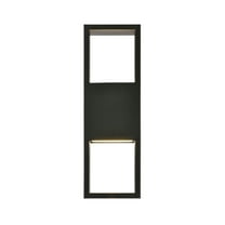 Elk Home 5-Inch Wide Outdoor Reflection Point Wall Sconce, Matte Black