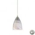thumbnail image 1 of Elk Home 5-Inch Wide Pierra Mini Pendant, Transitional, Satin Nickel, 1 of 3