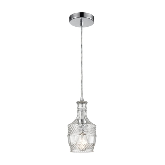 Elk Home 5-Inch Wide Twickenham Mini Pendant, Transitional, Clear