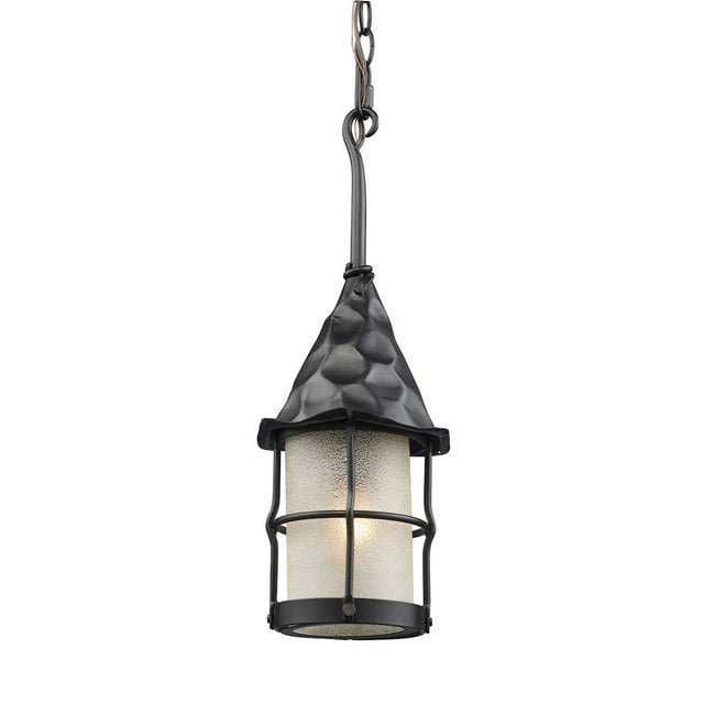 Elk Home 6.5-Inch Wide Rustica Hanging, Traditional, Matte Black