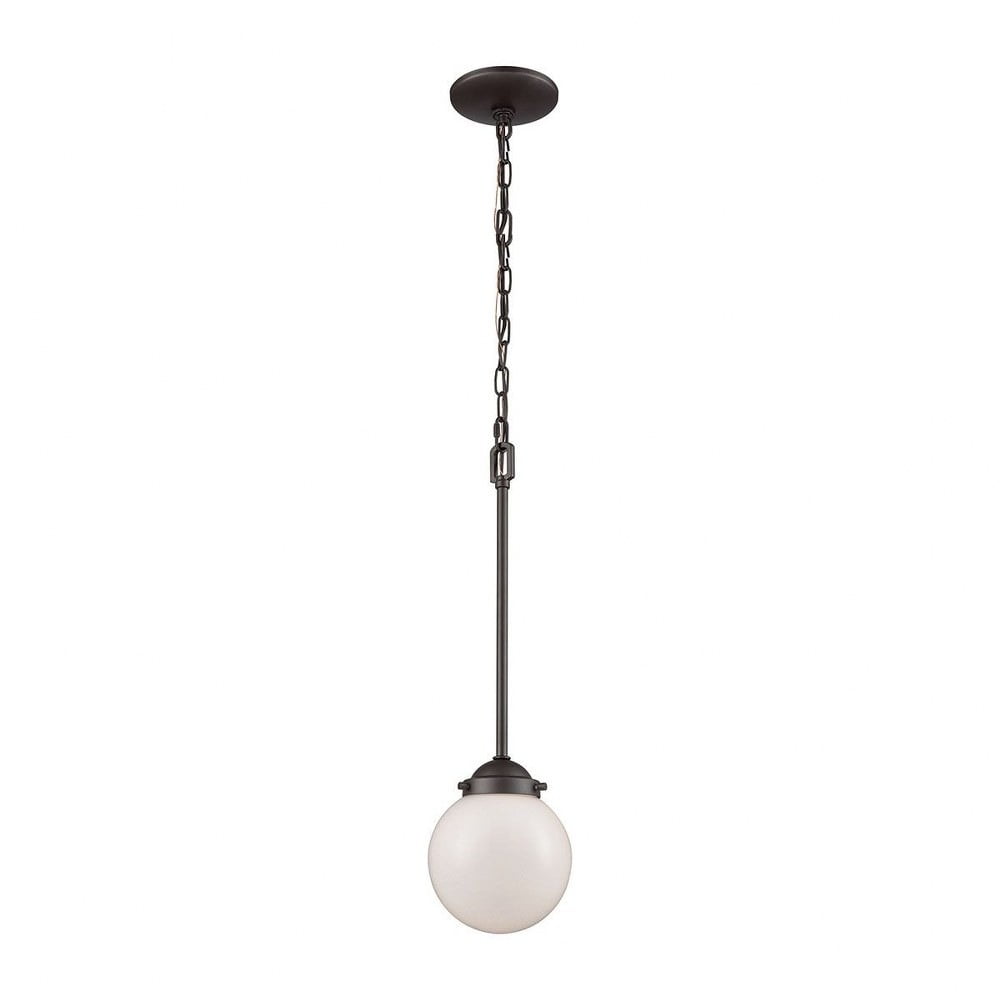 Beckett Mini Globe Pendant Light in Oil Rubbed Bronze