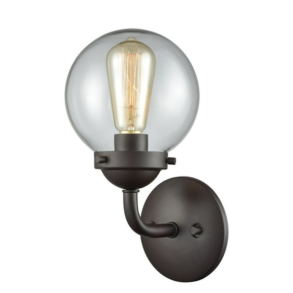 Elk Home 6-Inch Wide Beckett Vanity Light, Oil Rubbed Bronze