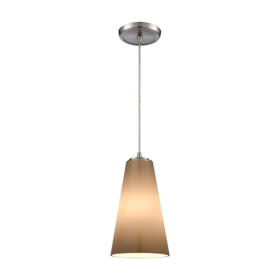 Elk Home 6-Inch Wide Connor Mini Pendant, Transitional, Satin Nickel