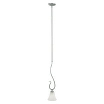 Elk Home 6-Inch Wide Elipse Mini Pendant, Traditional, Brushed Nickel