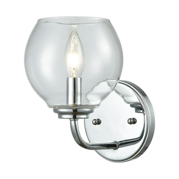 Elk Home 6-Inch Wide Emory Vanity Light, Transitional, Polished Chrome