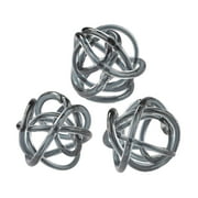 Elk Home 6-Inch Wide Glass Knot Ornamental Accessory Transitional-Gray