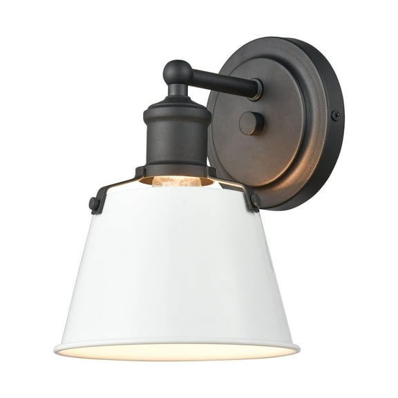 Elk Home 6-Inch Wide Holgate Vanity Light, Traditional, Charcoal