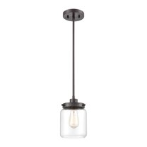 Elk Home 6-Inch Wide Mason Pendant, Transitional, Oil Rubbed Bronze