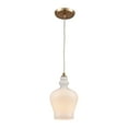 thumbnail image 1 of Elk Home 6-Inch Wide Menlow Park Pendant, Transitional, Satin Brass, 1 of 5