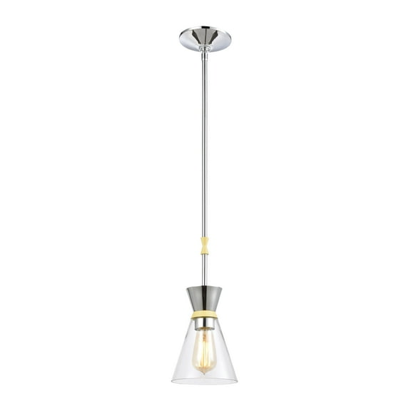 Elk Home 6-Inch Wide Modley Pendant, Contemporary, Polished Chrome