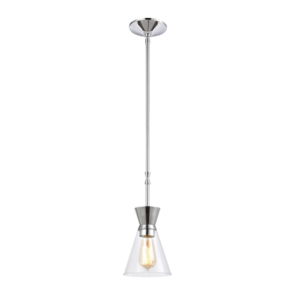 Elk Home Modley 6-inch Wide 1-Light Mini Pendant in Polished Chrome