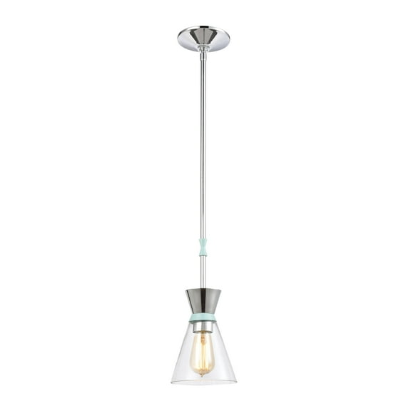 Elk Home 6-Inch Wide Modley Pendant, Contemporary, Polished Chrome