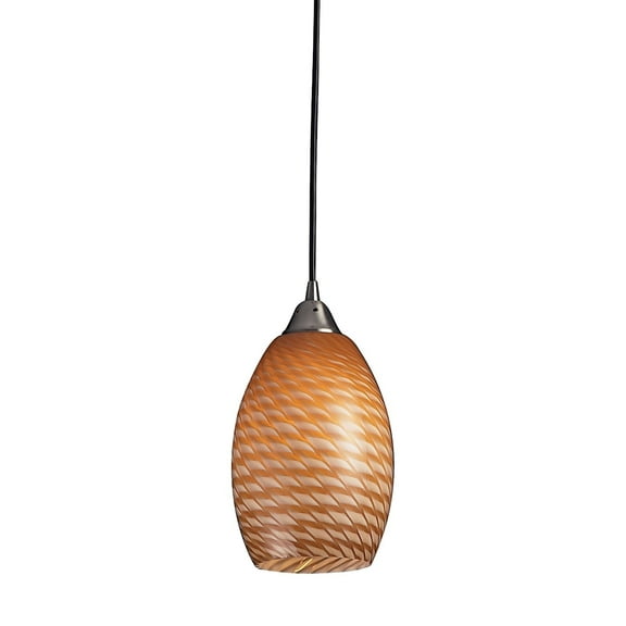 Elk Home 6-Inch Wide Mulinello Pendant, Transitional, Satin Nickel