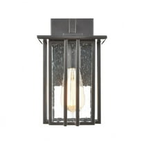 Elk Home 6-Inch Wide Outdoor Radnor Wall Sconce, Matte Black