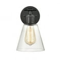 thumbnail image 1 of Elk Home 6-Inch Wide Scone Vanity Light, Transitional, Matte Black, 1 of 2