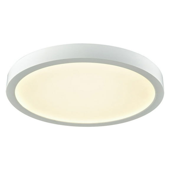 Elk Home 6-Inch Wide Titan Flush Mount, Modern/Contemporary, White