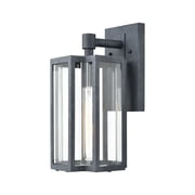 Elk Home Bianca 13-inch High 1-Light Outdoor Wall Sconce in Aged Zinc