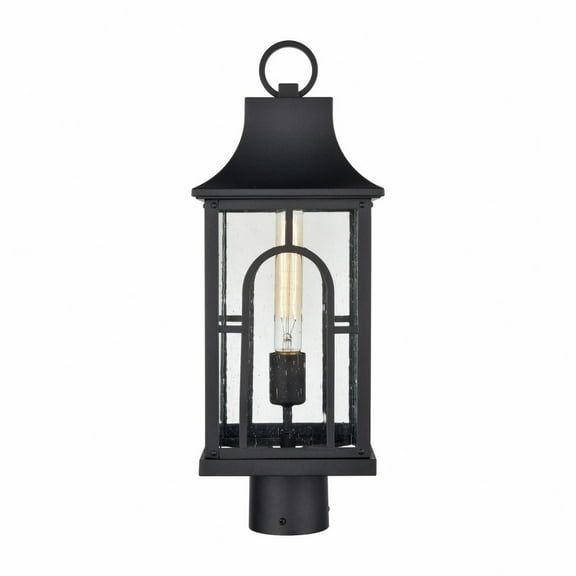 Elk Home 7.2-Inch Wide Triumph Post Light, Traditional, Textured Black