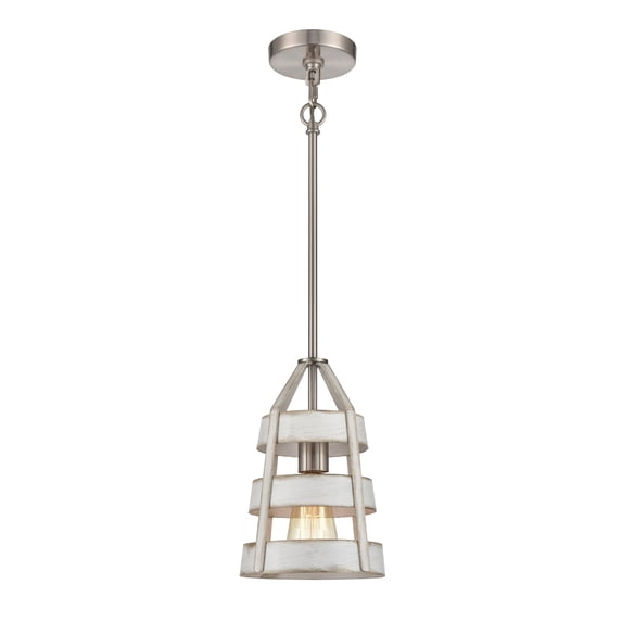 Elk Home 7-Inch Wide Brigantine Pendant, Transitional, Satin Nickel