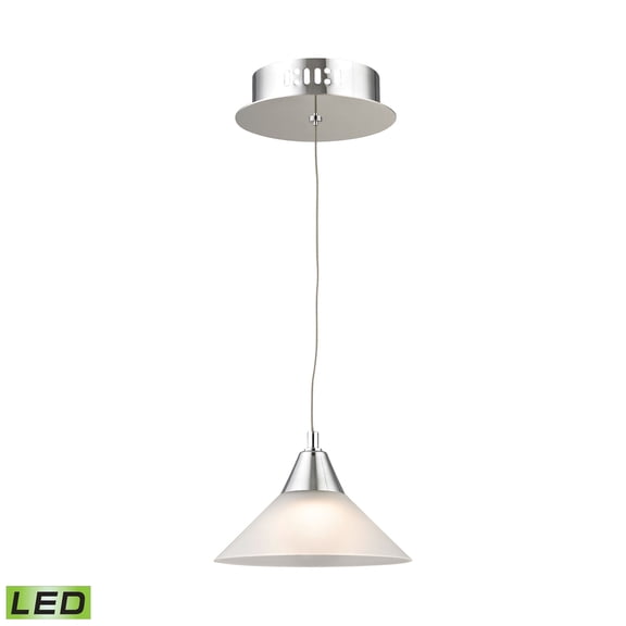 Elk Home 7-Inch Wide Cono Mini Pendant, Transitional, Chrome