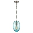 thumbnail image 1 of Elk Home Ellipsa 7-inch Wide 1-Light Mini Pendant in Satin Nickel, 1 of 4