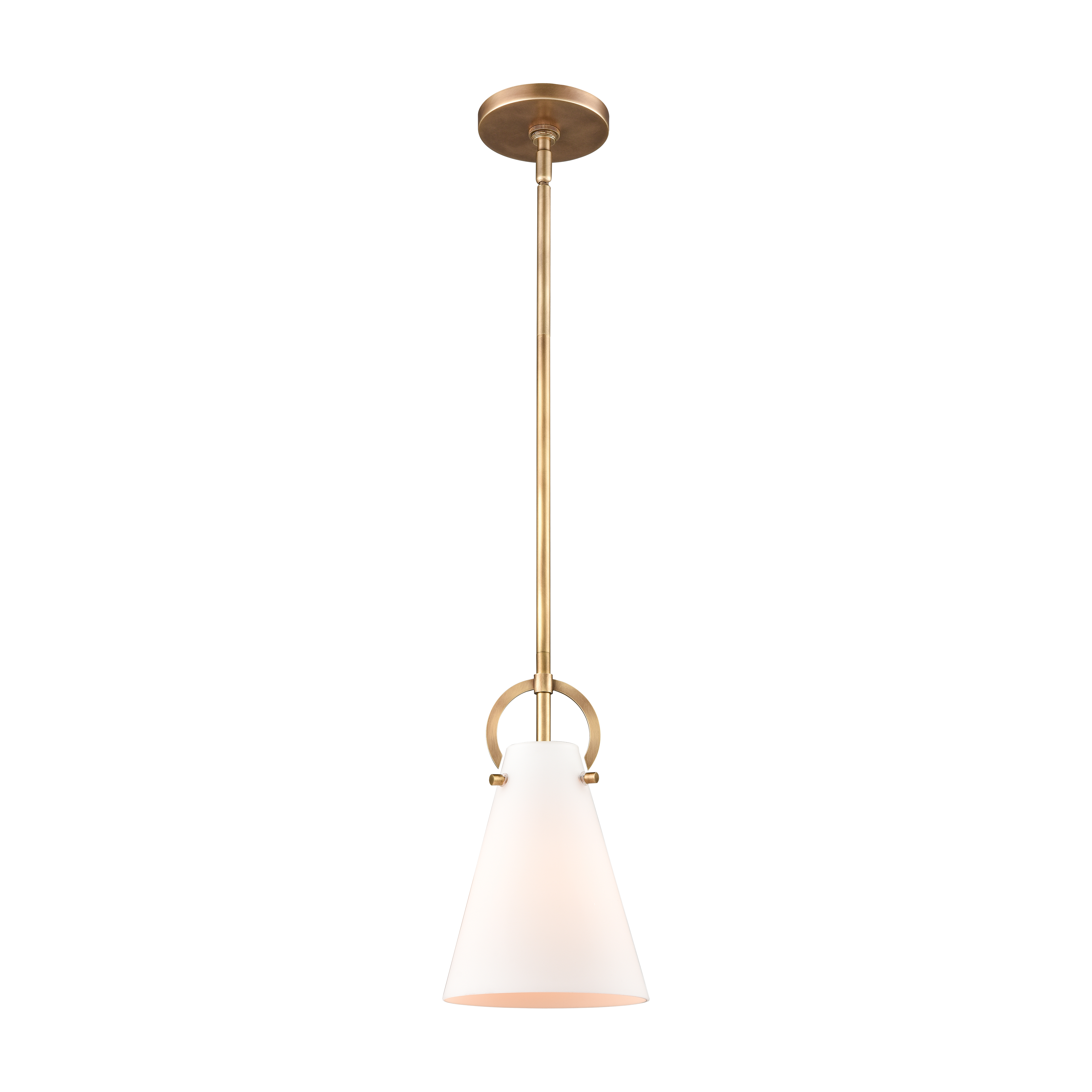 Elk Home 7-Inch Wide Gabby Mini Pendant, Modern/Contemporary, Brass - image 1 of 4