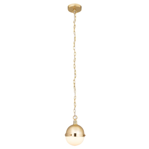 Elk Home Harmelin 7-inch Wide 1-Light Mini Pendant in Satin Brass