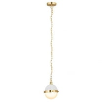 Elk Home 7-Inch Wide Harmelin Pendant, Contemporary, Satin Brass