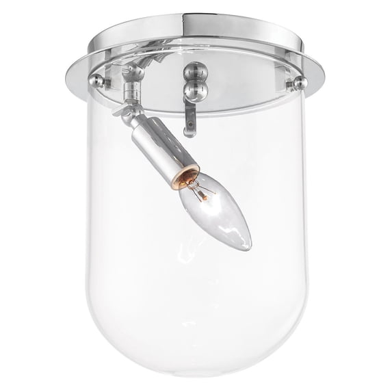 Elk Home 7-Inch Wide Lightway Flush Mount, Modern, Polished Chrome