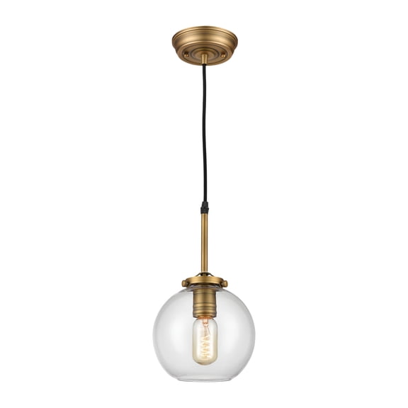 Elk Home 7-Inch Wide Mountain Creek Mini Pendant, Transitional, Clear