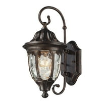 Elk Home 7-Inch Wide Outdoor Glendale Wall Sconce, Regal Bronze