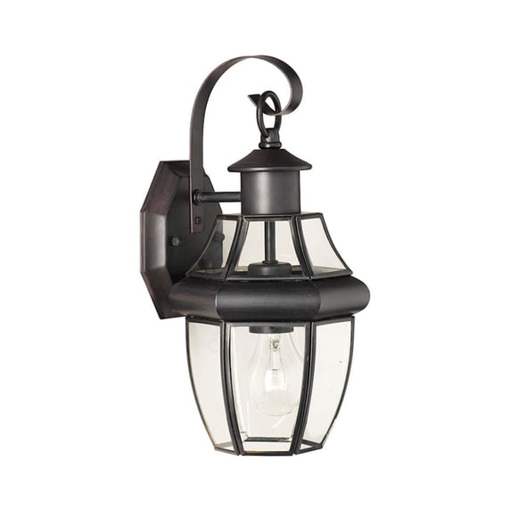 Elk Home 7-Inch Wide Outdoor Heritage Wall Sconce, Painted Bronze